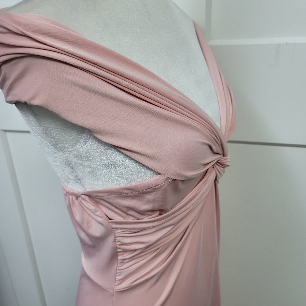 Boohoo off the shoulder knot front midi dress - Picture 12 of 16